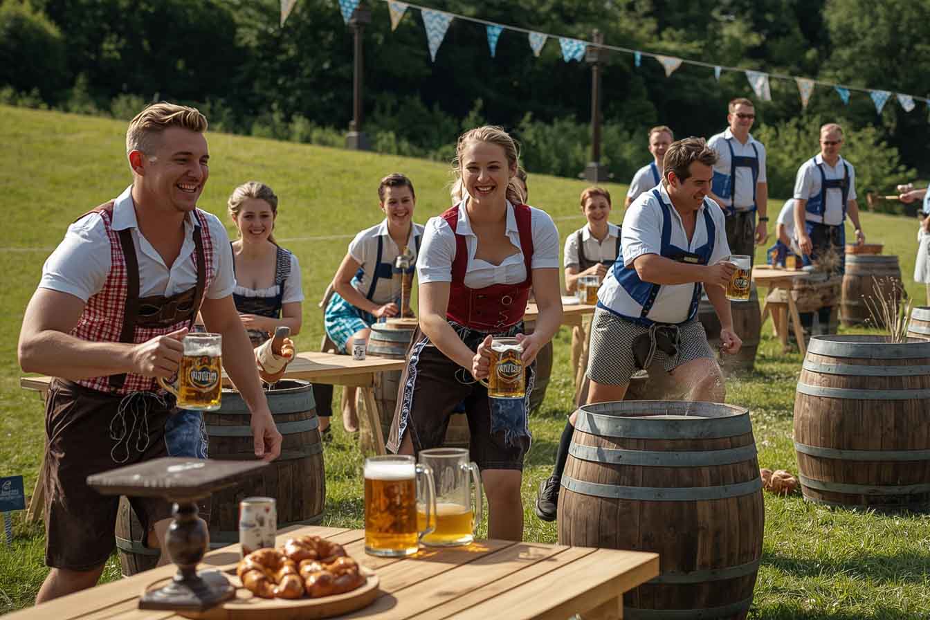 Bayerische Olympiade Team Event, Betriebsausflug, Teambuilding Firmenevents, Teamevents, Firmenevent